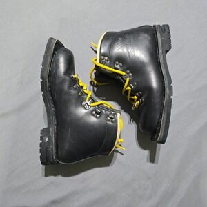 Asolo Sport Snowpine Ski Boots Mens 7.5  3 Pin Leather Nordic Norm 75mm Vibram